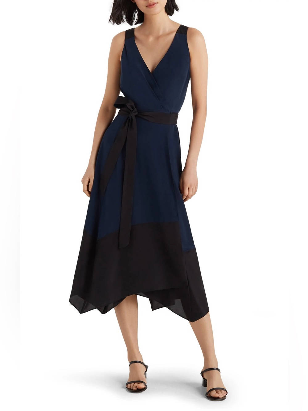 Club Monaco Daphins Silk Wrap Dress